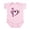 Petal Pink, variant on CafePress - Music Heart Infant Bodysuit - Baby Light Bodysuit, Size Newborn - 24 Months