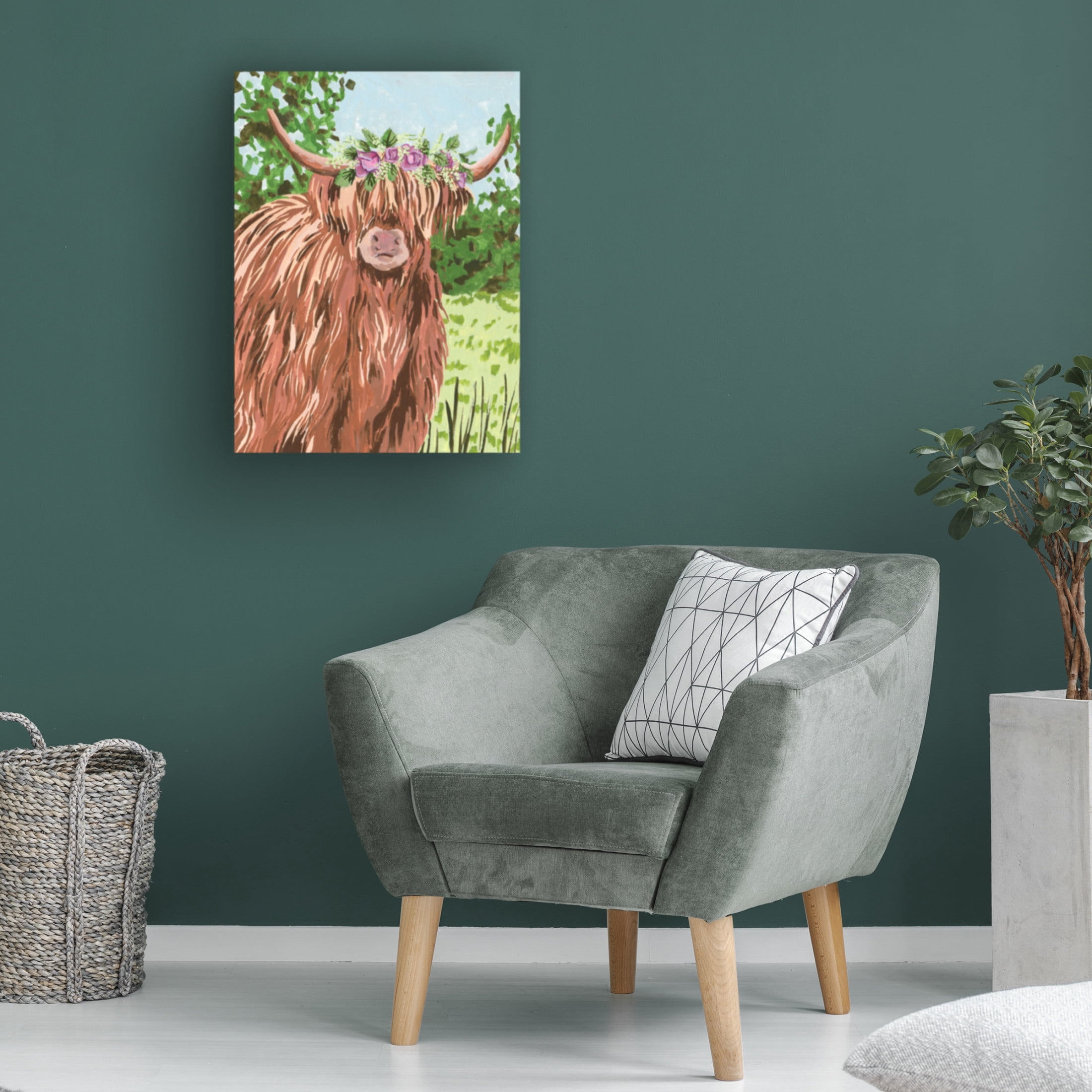 Trademark Fine Art Melissa Wang Happy Moo I Canvas Wall Art