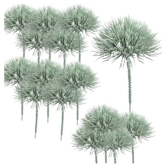 15pc Vinyl Moss Grass Picks - for Fairy Gardens and Faux Succulents - Factory Direct Craft