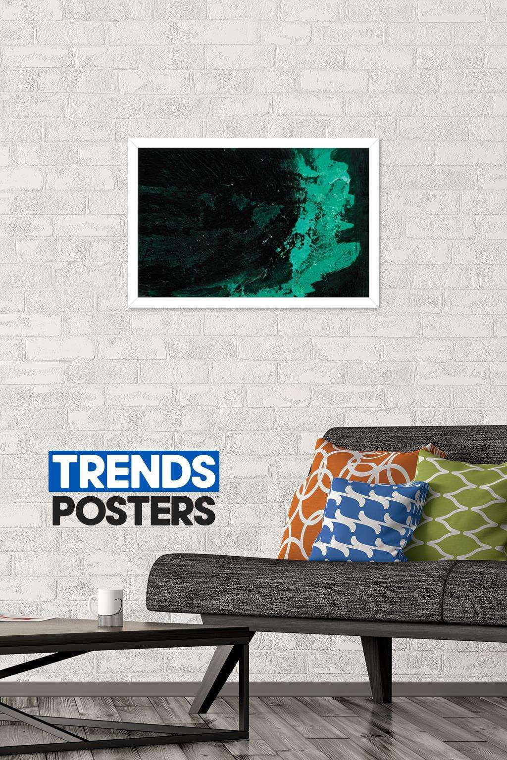 Urban - Green Splatter Wall Poster, 14.725" x 22.375", Framed