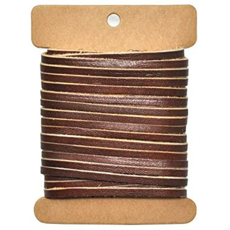 Mandala Crafts Genuine 1 Inch Wide Brown Leather Strap - Flat Black Leather  Strips - 6 Feet Long Cowhide Cord Leather Straps for Crafts Leather Handle  Leather Belt Making Brown 1 Inch 6 Feet