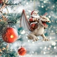 thumbnail image 4 of LHWEN Santa Dragon Ride Ornament Festive Acrylic Hanging Decorations Christmas Gifts Wall Door Decor Lightweight Reusable Fun Gift for Friends Family Personalized Seasonal Decor for Home, 4 of 4