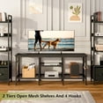 thumbnail image 3 of TV Stand for TVs up to 55 Inch, Entertainment Center with Open Storage Shelves, Media Console Table with Soundbar Shelf for Living Room, Bedroom, White, 3 of 6