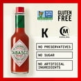 thumbnail image 6 of Tabasco Original Red Pepper Sauce, 5 oz, Regular Glass Hot Sauce Bottle, Gluten Free, 6 of 9