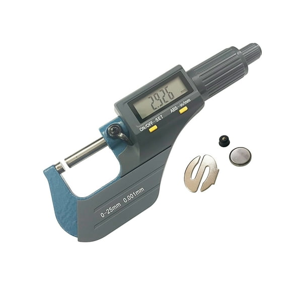 HFS(R) 0-1" 0-25mm 2 Function Electronic Digital Outside Micrometer Carbide Tip