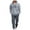 A01-Gray, variant on Jinhomg Men Tracksuit Set Fleece Lined 2 Piece Sets Tactical Hoodies Quarter Zip Pullover and Cargo Joggers Fashion Athletic Sweatsuits