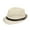 Warm White, variant on Men Fedora Wide Brim Mesh Spring Summer Pure Color Low-profile Sunshade Hat for Outdoor
