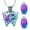 Colorful, variant on Butterfly with jar Cremation Pendant Small Urns For Ashes Keepsake Urn Necklace mini urns