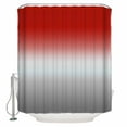 thumbnail image 2 of Red Gray Ombre Waterproof Fabric Shower Curtain, Modern Gradient Abstract Art Shower Curtain for Bathroom Curtains Bathtubs Hotel Washable Shower Curtains with 12 Hooks Stall 54x78in, 2 of 6