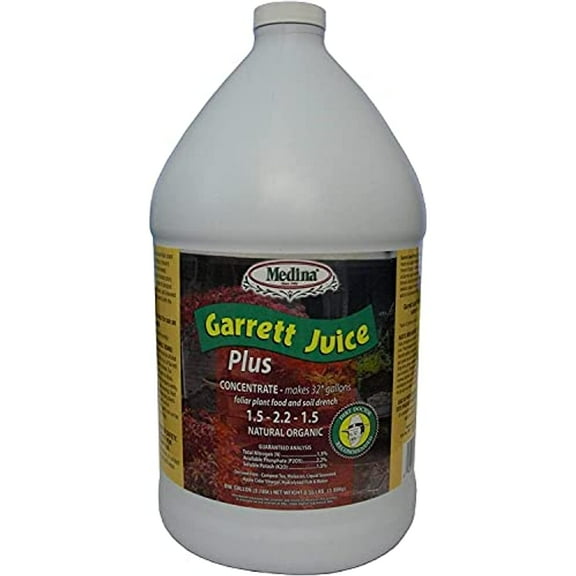 Garret Juice Plus - Powerful Liquid Plant Food - 128 fl oz Jug by Medina