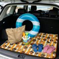 thumbnail image 2 of HUIACONG Fall Pumpkin Bow Car Trunk Mat 29" x 39" Stain Resistant Non-Skid All Season Universal Fit for SUVs, Sedans, Trucks Quick Dry Polyester Rear Cargo Liner Auto Interior Decor, 2 of 7