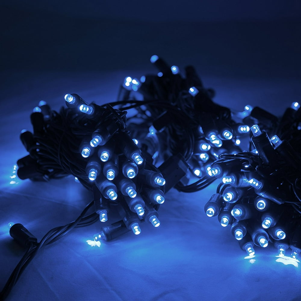 Commercial Grade Wide Angle LED Christmas Lights, 200 bulbs, 65 ft long
