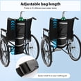 thumbnail image 5 of YXMEIGUO Oxygen Tank Holder for Wheelchair, Portable Oxygen Cylinder Bag for Travel, Transport Bag Carrier Accessories Bag for Walker, Rollator, Scooter, Fits Most Oxygen Cylinders, Black, 5 of 7