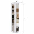 thumbnail image 3 of 30" X 80" 1-Lite Mirrored Door Solid Manufactured Wood Bi-Fold Door with Installation Hardware Kit, 3 of 8
