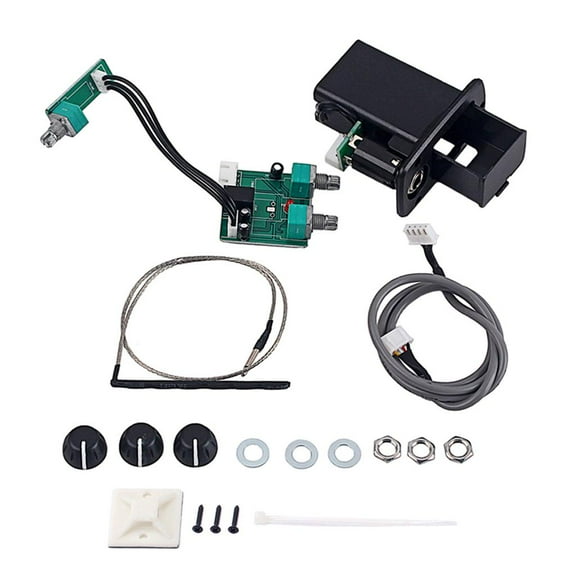 Set Of 3-Band EQ Acoustic Guitar Piezo Pickup Pick Kits Accs