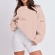 thumbnail image 1 of Sudadera Sentuca para mujer, jerséis holgados de manga larga, sudaderas lisas informales con cuello redondo, 1 of 6