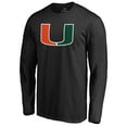 thumbnail image 2 of Men's Black Miami Hurricanes #1 Dad Long Sleeve T-Shirt, 2 of 3