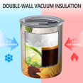 thumbnail image 2 of 12oz Coffee Tumblers Newspaper Text Sunflower Pattern Stainless Steel Vacuum Insulated Travel Tumbler Coffee Cups Mug with Lid and Straw with Cleaning Brush for Cold & Hot Drinks, 2 of 5