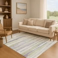thumbnail image 7 of Addison Rugs Mayfield Premium Machine Washable Transitional Stripes Aloe Rectangle Rug, 9' x 12', 7 of 7