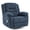 Blue2, variant on Ketaiyou Power Swivel Rocker Recliner Chair with Massage, USB and Type-C Port, Large Electric Fabric Rocking Reclining Sofa Chair for Living Room (Navy Blue)
