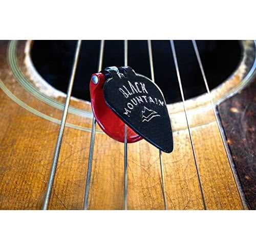 5X BLACK MOUNTAIN Spring Loaded Guitar Thumb Picks | Heavy Gauge Universal Fit