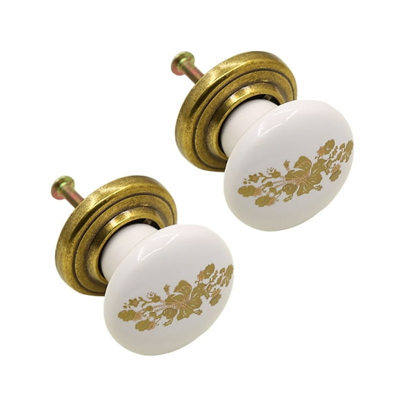 CSCHome 1.5x1.4inch Dresser Round Handle, Exquisite Compact Round Drawer Tv Cabinet Handle 2PCS