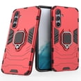 thumbnail image 1 of Cowithday for Samsung Galaxy A34 5G Phone Case, Galaxy A34 Cover, Magnetic 360° Rotate Ring Stand Drop Protection Shockproof Military-Grade Heavy Duty Phone Case for Samsung A34 (2023), Red, 1 of 7