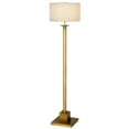 thumbnail image 3 of Evelyn&Zoe Hadley 65" Tall Floor Lamp with Fabric Shade, Brass/White, 3 of 7