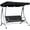 Black#9, variant on Patio Furniture Sets Outsunny 6' Metal Arch Backyard Garden Bridge, Safety Siderails, Arc Footbridge for Backyard Creek, Stream, Pond, Black,Outdoor Furniture Sets