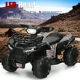 thumbnail image 4 of Costway 6V Kids ATV Quad Electric Ride On Car Toy Toddler w/LED Light&MP3 Black, 4 of 10