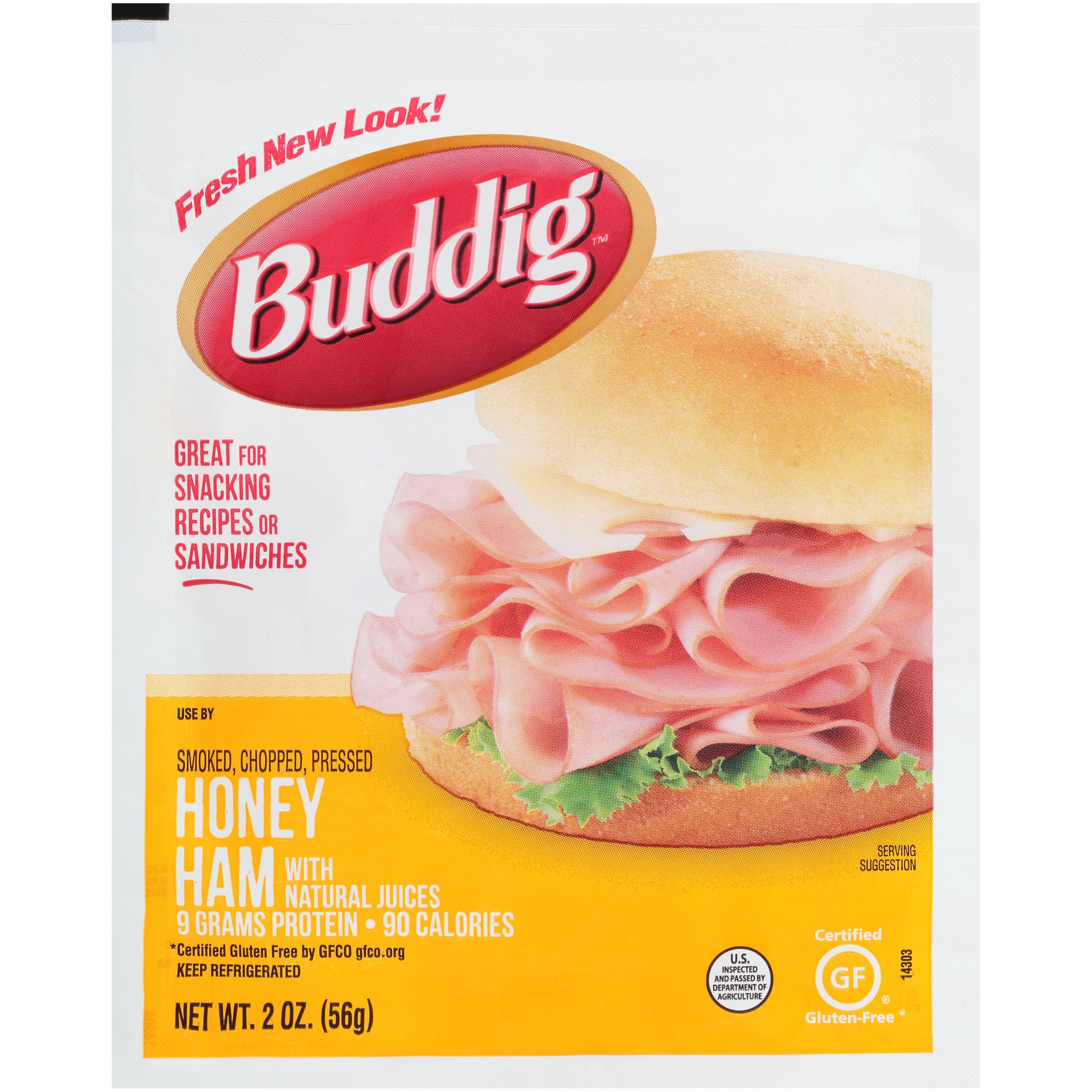 Buddig Original Sliced Honey Ham, 2 oz
