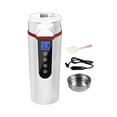 thumbnail image 2 of Hervidor eléctrico con taza calefactora para coche, taza de café de viaje con aislamiento térmico, hervidor de viaje de 24V/12V para camión, té, agua ,, 2 of 7