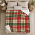 thumbnail image 5 of Classic Plaid Autumn Harvest, Festive autumn celebration Scene, Warm Flannel Blanket for Living Room and Reading Nook with Detailed Artwork, Art Lovers person's Day Gift, Artistic Home Decor, 5 of 9