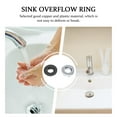 thumbnail image 3 of 4 anillos de desbordamiento para lavabo de baño, tapas de desbordamiento con orificio abierto., 3 of 5