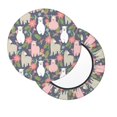thumbnail image 2 of KLL Llamas Round Bar Chair Cushion Cover 14 inch ,Bar Stool Protector with Elastic, Soft Washable, 2 of 6