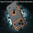 thumbnail image 4 of Moonbay for iPhone 17 Pro Case with Screen Protector and Belt Clip Holster Military Grade Heavy Duty Protection 3 in 1 Shockproof Durable iPhone 17 Pro 6.3 inch 2025 Phone - Black+Orange, 4 of 8