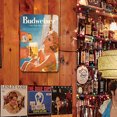 thumbnail image 4 of Placa Metal Vintage Budweiser Girl Pintura Hierro Rectangular Pared 20x30cm, 4 of 9