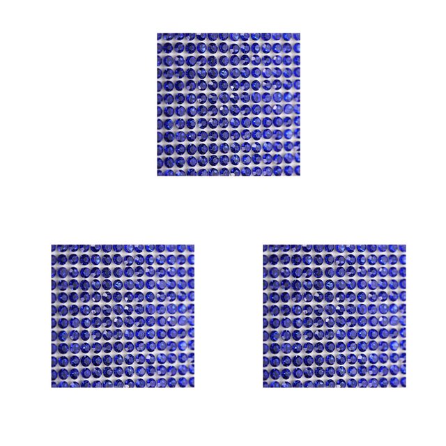 Ounissouiy Cinta de diamantes de imitación de cristal, accesorios de ropa, pegatina conveniente para usar, decoración actual, azul oscuro, 6 azul oscuro 6 cinta de doble cara 3Conjunto