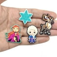 thumbnail image 4 of HANNTAOO 16Pcs Cartoon Frozen Shoe Charms for Clog Sandals Bracelets Decoration, Cute Charms for Party Gift TH#A419-066, 4 of 7