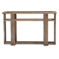 thumbnail image 2 of Michael Amini Del Mar Sound Wood & Glass Console Table in Boardwalk Brown, 2 of 7