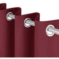 thumbnail image 4 of 63" - 2 Piece Solid Burgundy Blackout Window Curtain Panel Set, 4 of 4