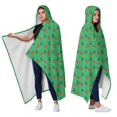 thumbnail image 2 of Wearable Blanket,Green Bigfoot and Campfire Pattern Hooded Wearable Sherpa Blanket for Adults & Teens,Winter Poncho Shawl Wrap Cape Thick Warm,50"x60", 2 of 5