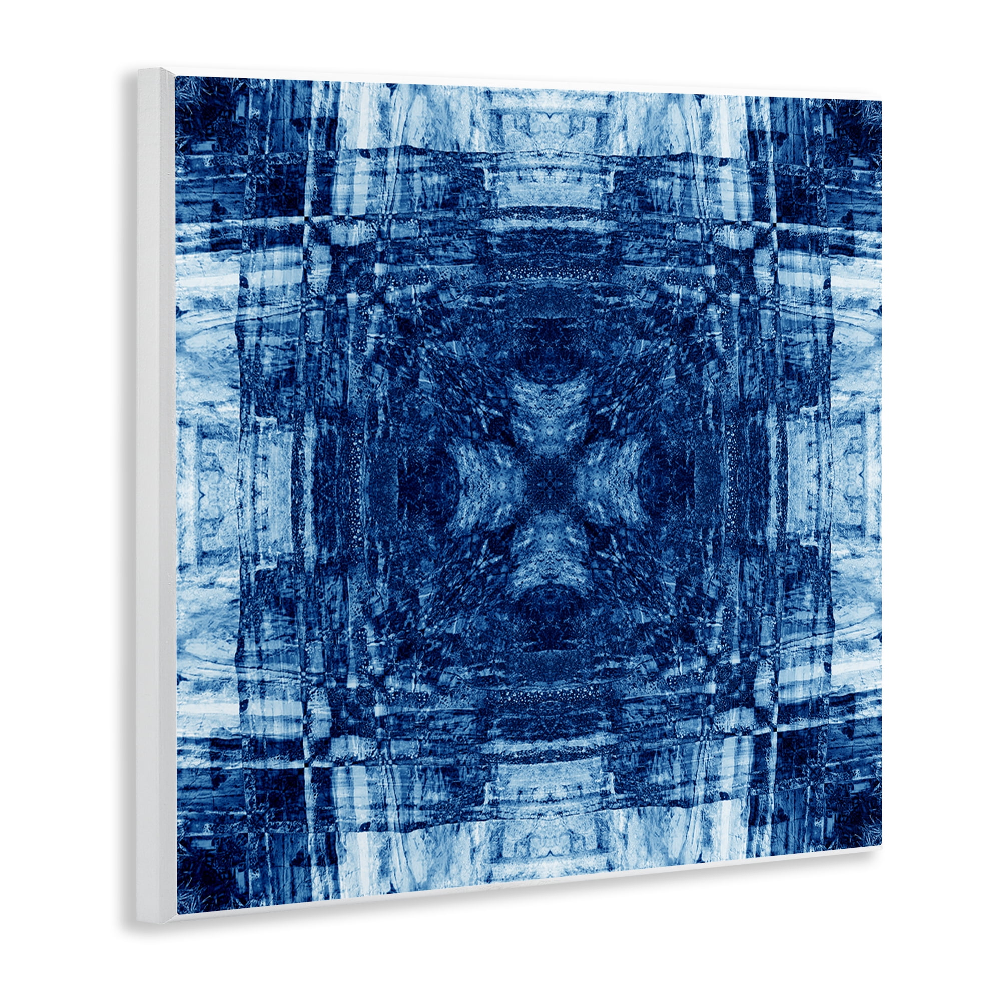 Stupell Industries Linear Geometric Pattern Abstract Painting Unframed Art Print Wall Art, 12 x 12