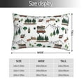 thumbnail image 2 of Pofeuu Camping Caravan 2 Print Polyester Microfiber Plush Pillowcases, Super Soft and Cozy Pillow Case Covers with Envelop Closure（Pillow core not included）-14"x20", 2 of 6