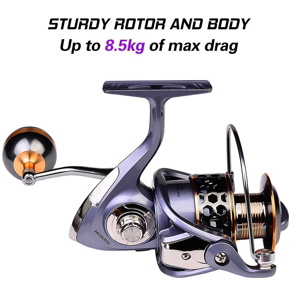Interchangeable Spinning Fishing Reel with Full Metal Spool