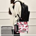 thumbnail image 5 of Lips Lunch Bag Cooler Bag Cooling Tote Portable Shoulder Strap Interior Pockets for Picnic Travel, 5 of 7