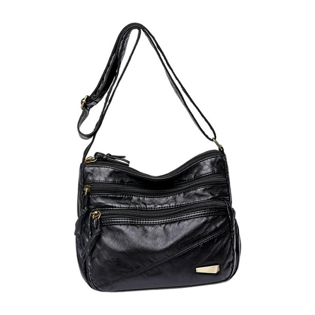 Soft leather ROCK RUFFLES Shoulder Bag with Adjustable Shoulder Chain