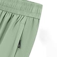 thumbnail image 5 of Aimik Men's Athletic Drawstring Shorts Side Zipper Pockets Stretch Fabric Summer Sports Shorts for Gym Workout, 5 of 6