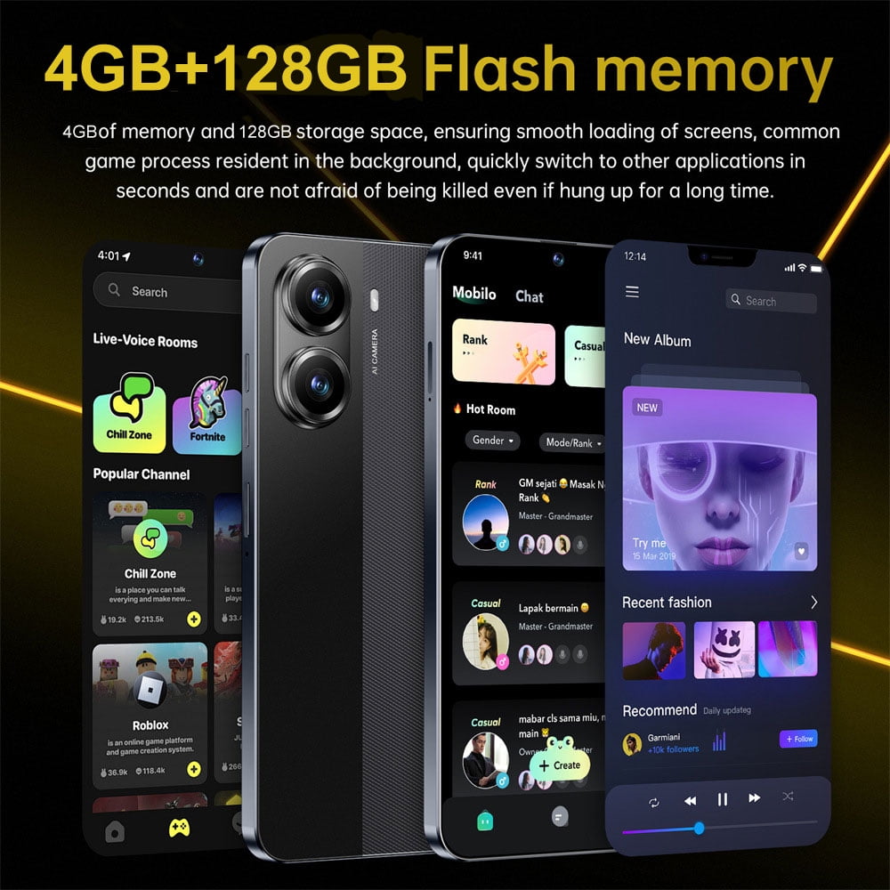 T-Mobile Facing Unlocking Mobile Phones, Unlocked Android Phones, CHYCET 6.26"HD , 4GB +128GB , 4G Dual Sim Smart Phone,16MP Camera , Cell Phone , X7 PRO