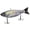 Chrome Black Shad, variant on Bill Lewis Big Gizz Blade Bait Chartreuse Blue